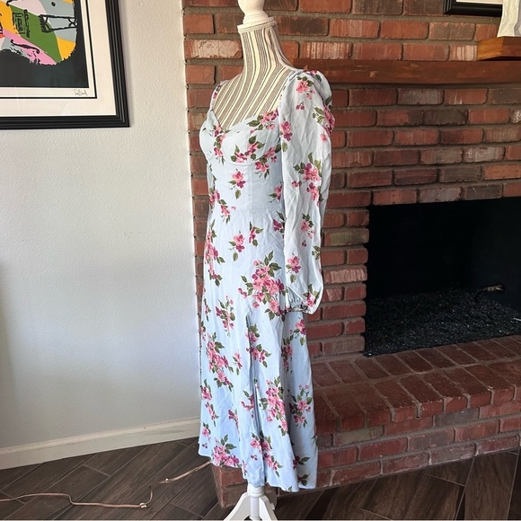 Reformation Shelby Floral Midi Dress in Giulia Sz 0 - Picture 5 of 11